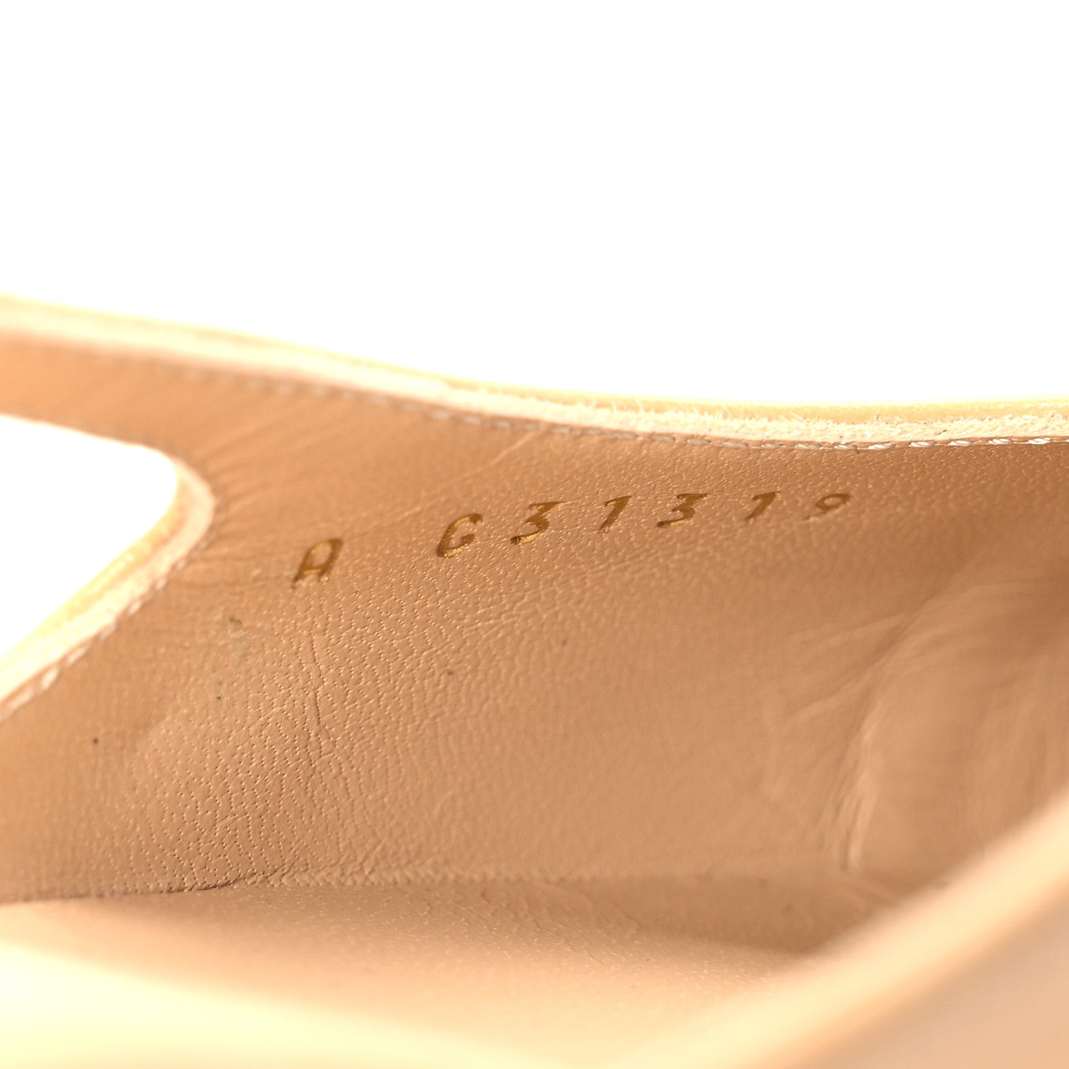 Chanel Goatskin Grosgrain Cap Toe CC Slingback Sandals 37 Beige Black 9 of 10