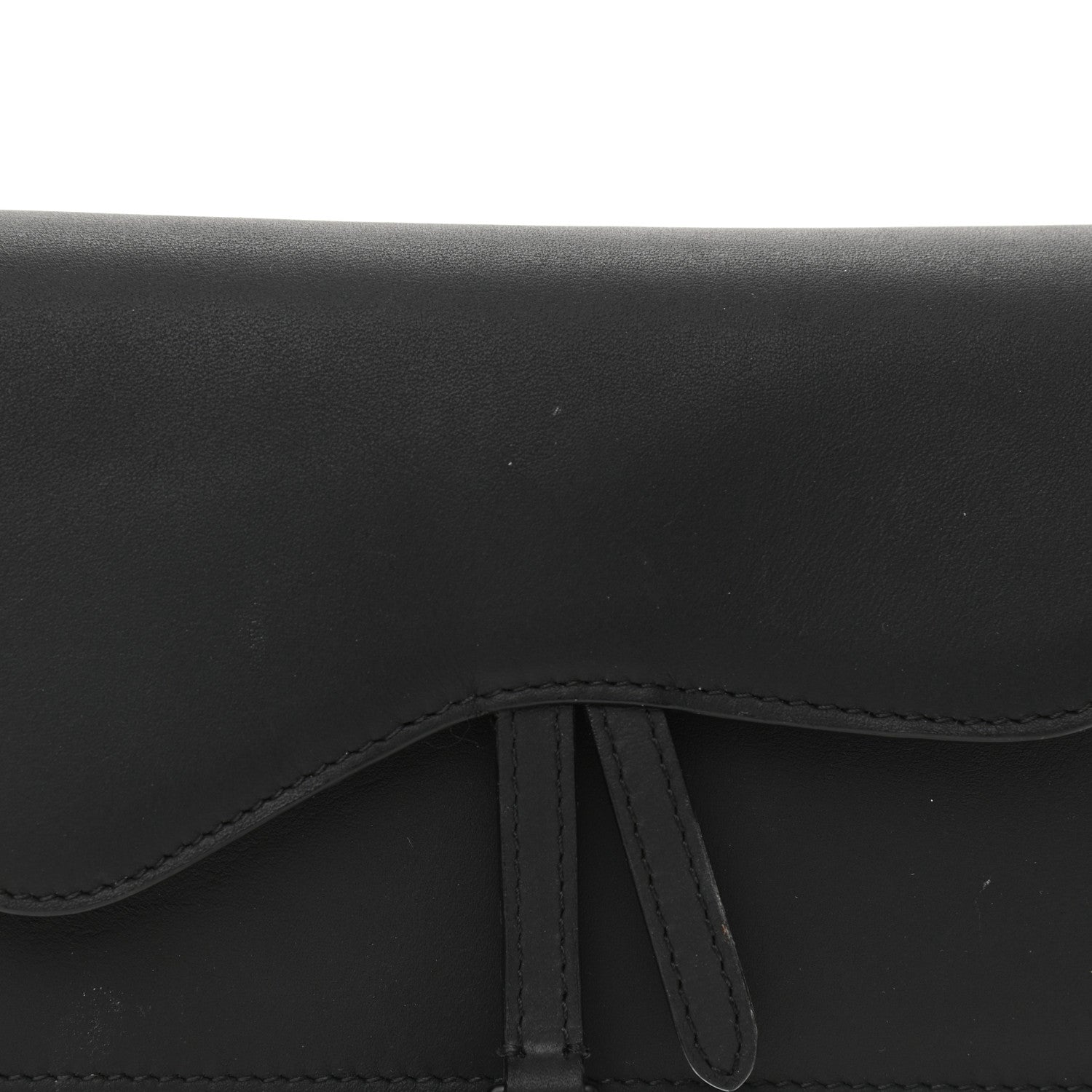 Christian Dior Ultra Matte Calfskin Saddle Belt Bag Black 6 of 7