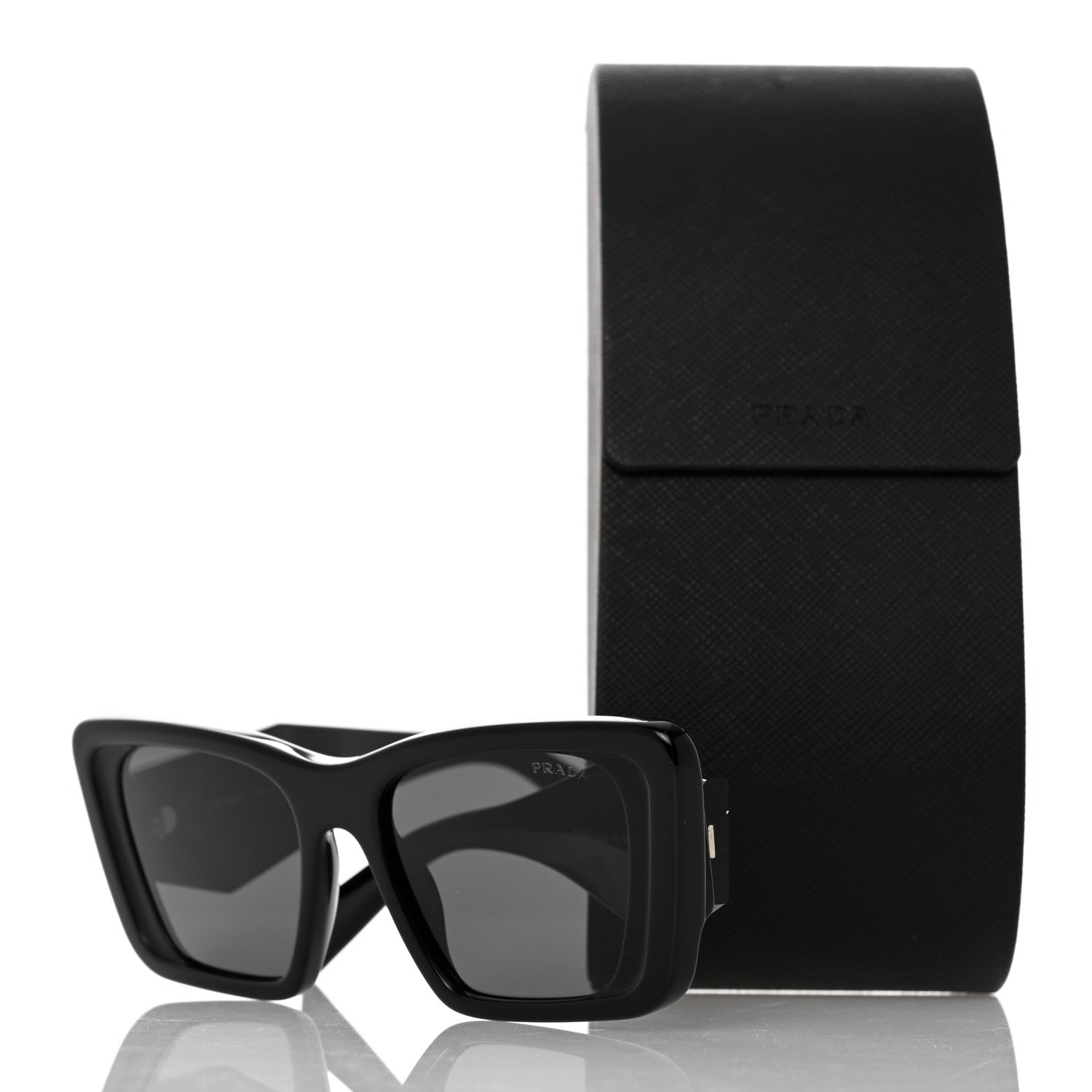 Prada Acetate Symbole Sunglasses SPR 08Y Black 8 of 8