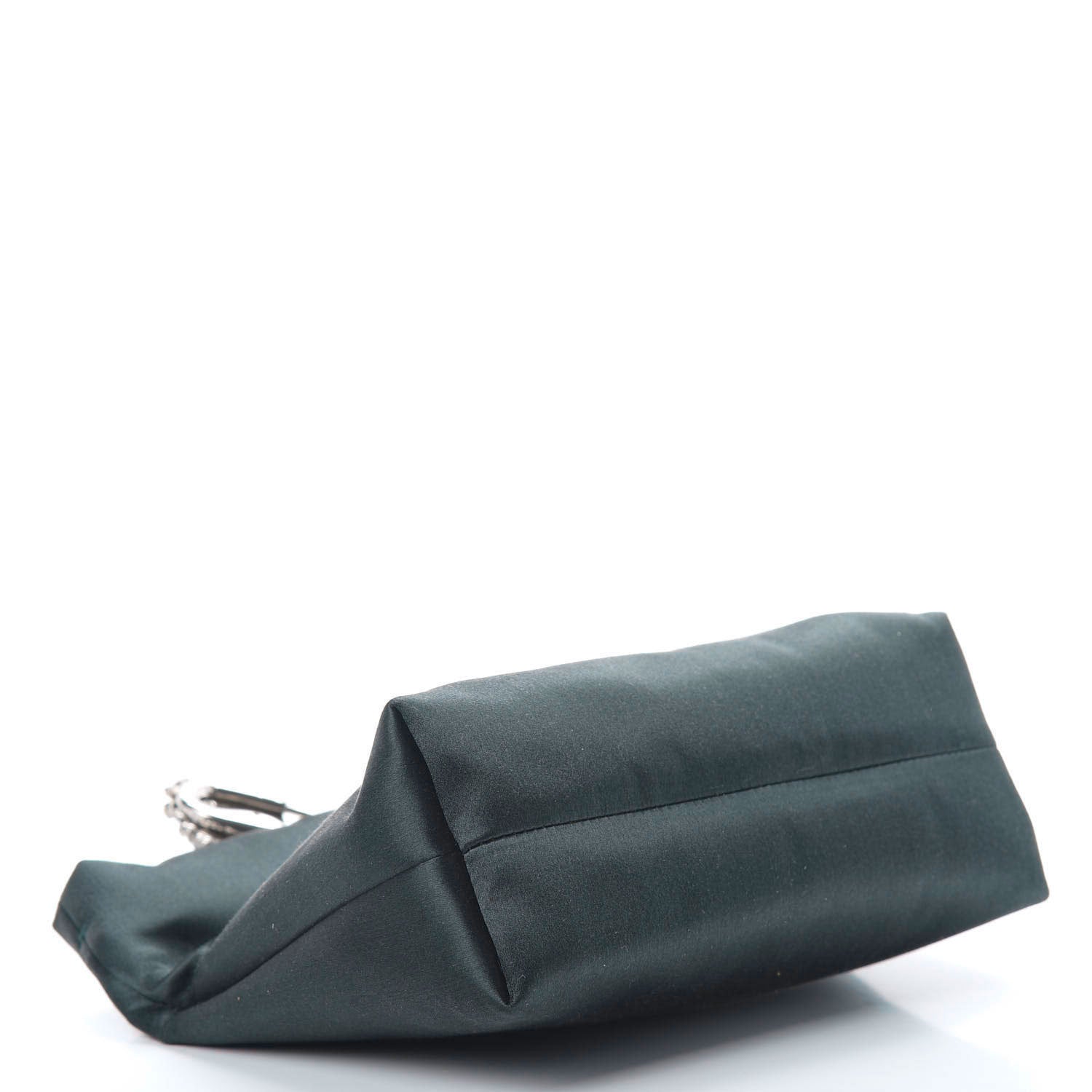 Burberry Satin Small Pin Clutch Green 4 of 8
