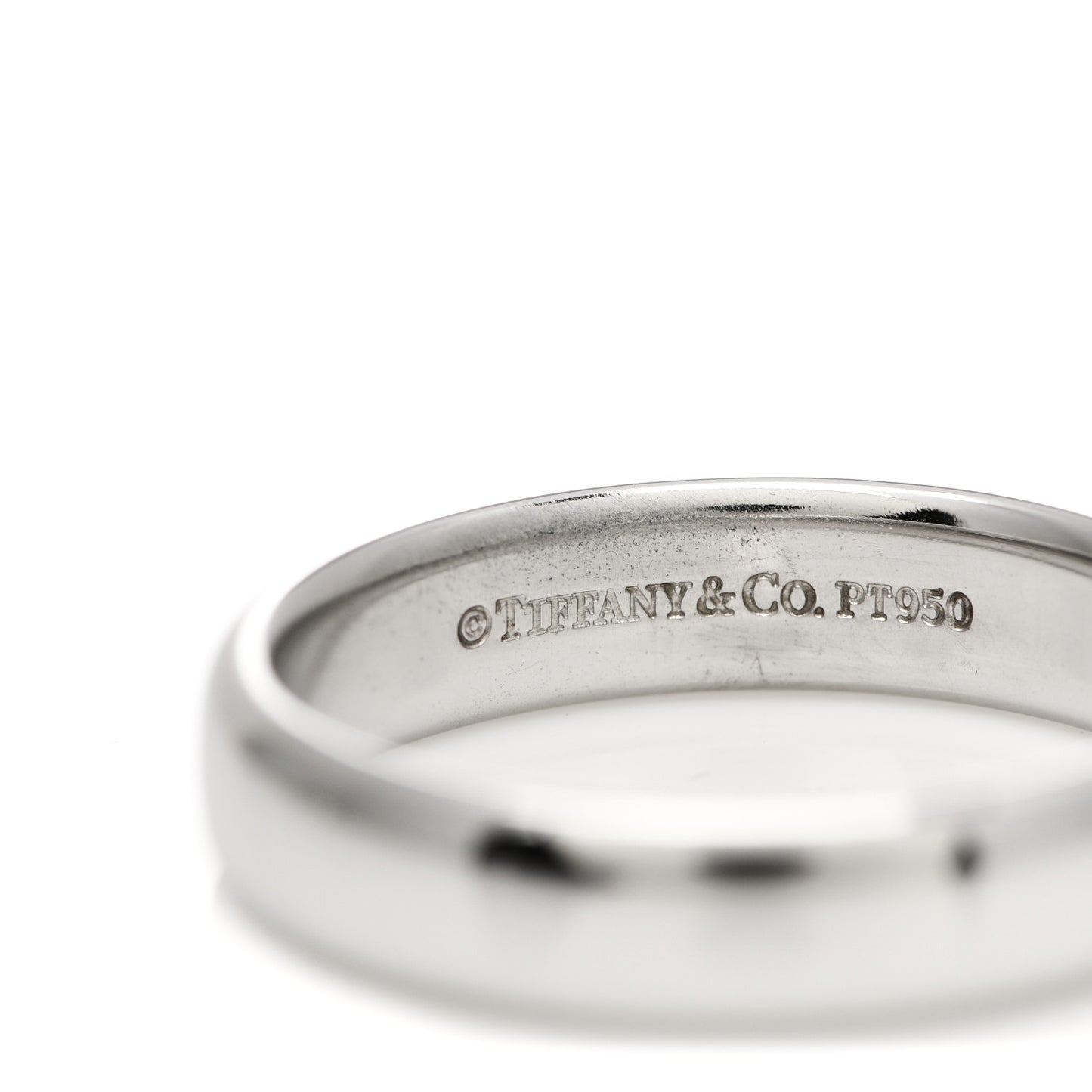 Platinum 4.5mm Classic Wedding Band Ring 58 8.25