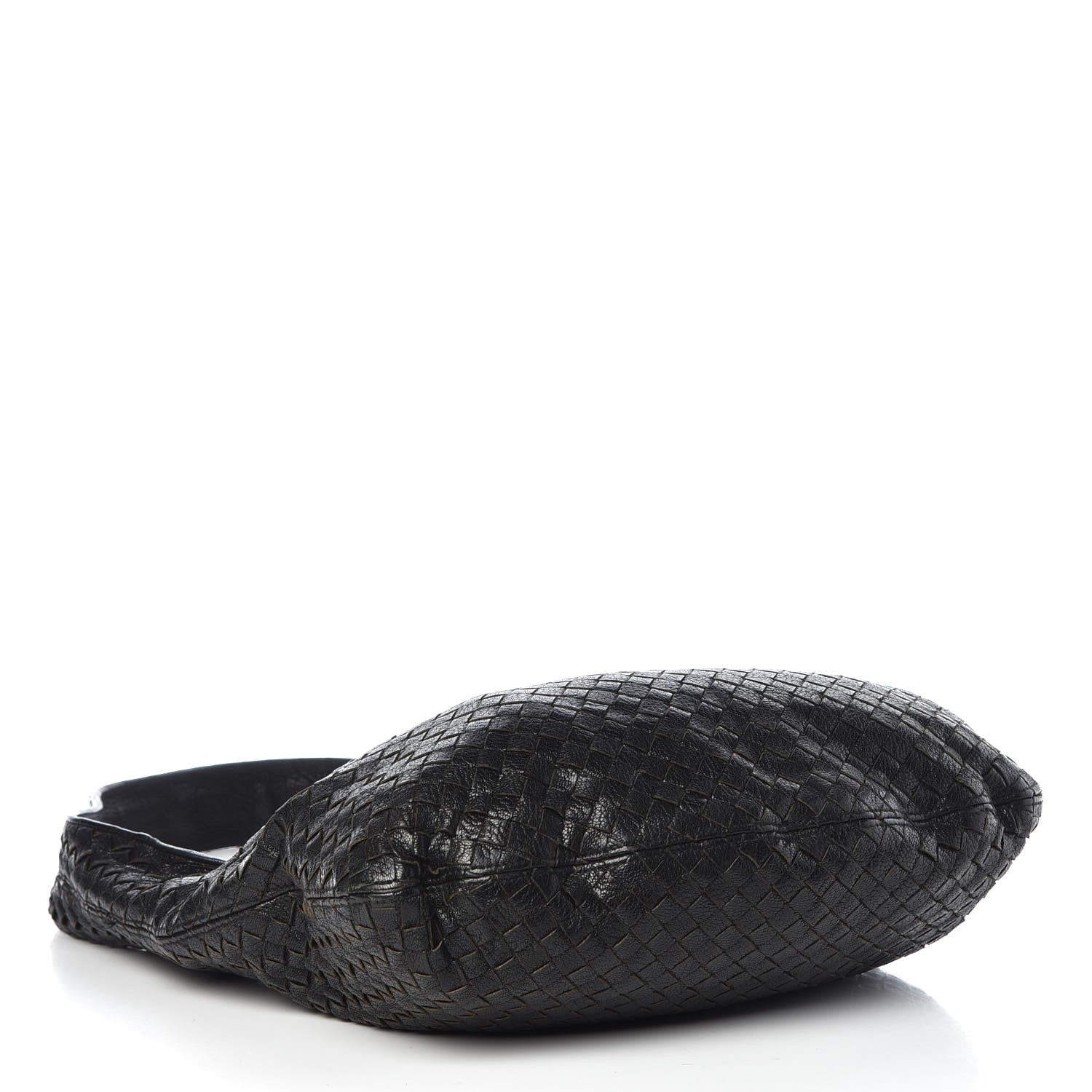 Bottega Veneta Nappa Intrecciato Shoulder Bag Black 4 of 17