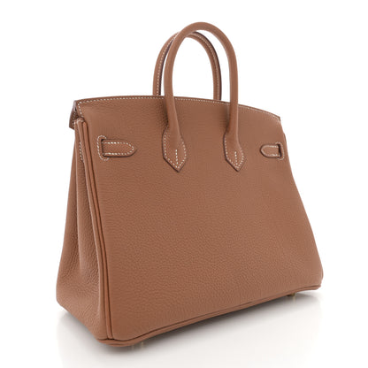 Hermes Togo Birkin 25 Gold 3 of 11