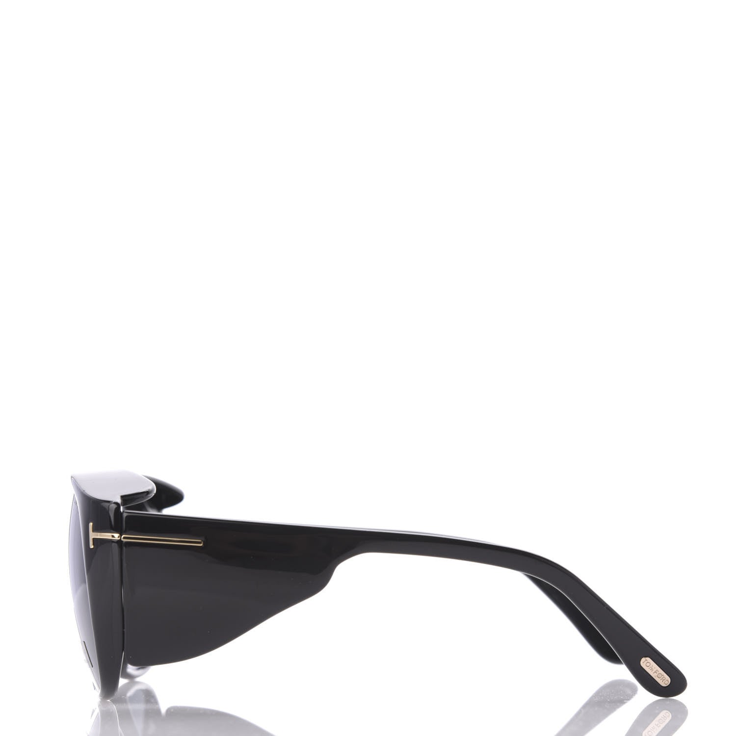 Tom Ford Acetate Fender Aviator Sunglasses TF799 Black 3 of 7