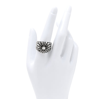 Gucci Sterling Silver Resin Heart Ring 62 10 Black 2 of 4