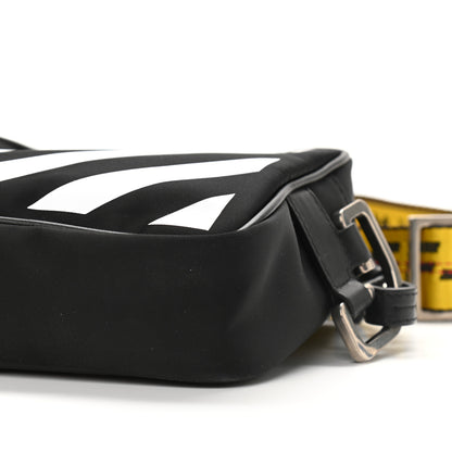 Off-White Nylon Diag Striped Crossbody Bag Black White 10 of 10