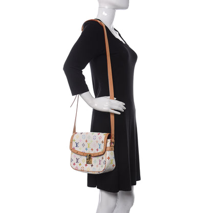 Louis Vuitton Monogram Multicolor Sologne White 2 of 10