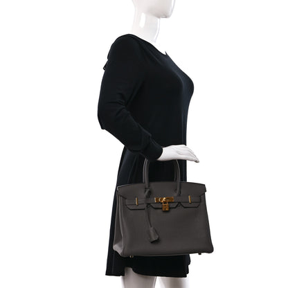 Hermes Togo Birkin 30 Etain 2 of 14