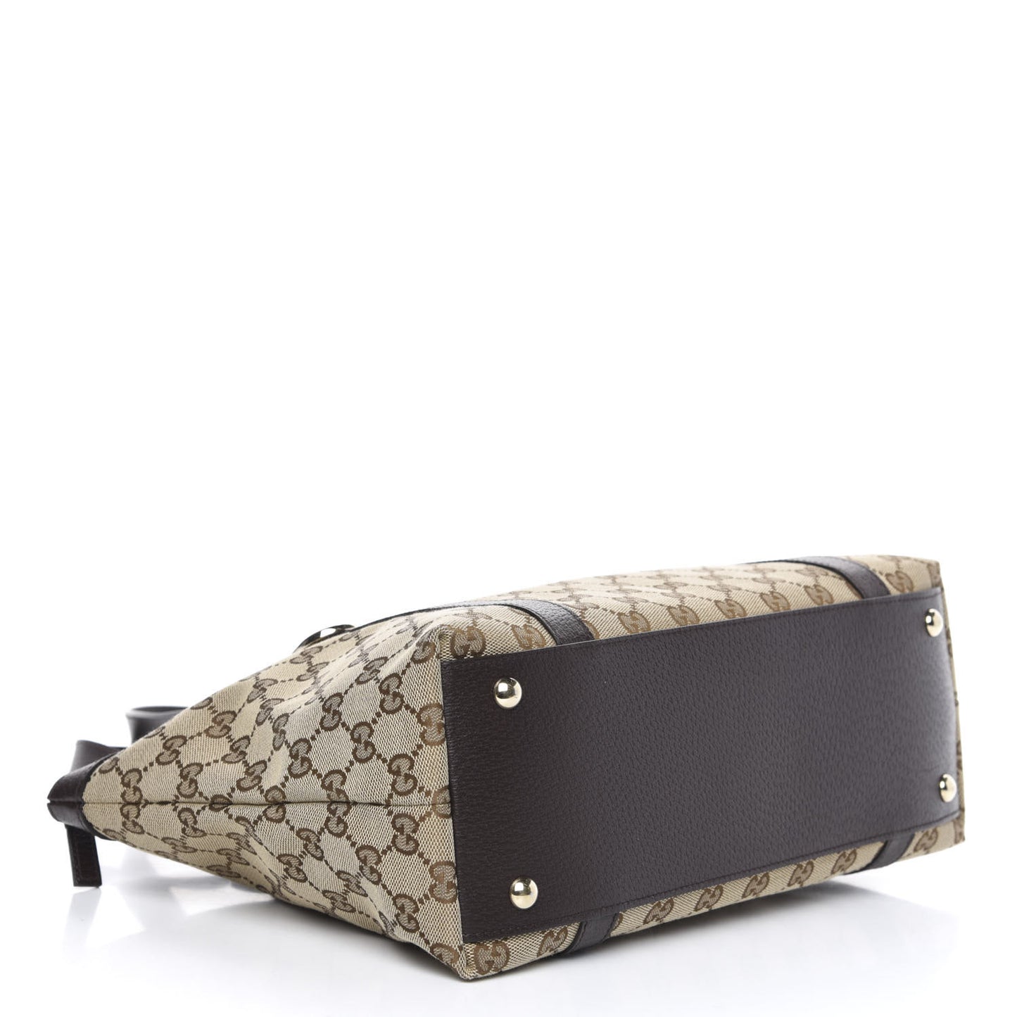Monogram Medium Abbey Tote Dark Brown