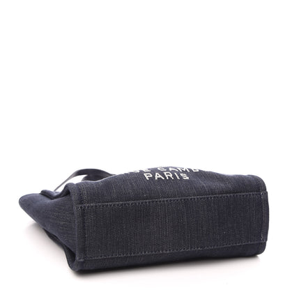 Chanel Denim Mini Deauville Tote Dark Blue 4 of 10