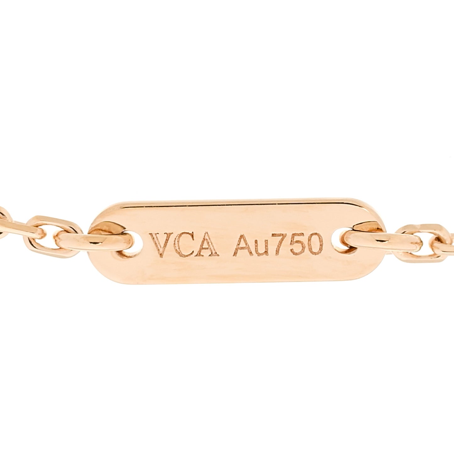 18K Yellow Gold Mother of Pearl Sweet Alhambra Bracelet