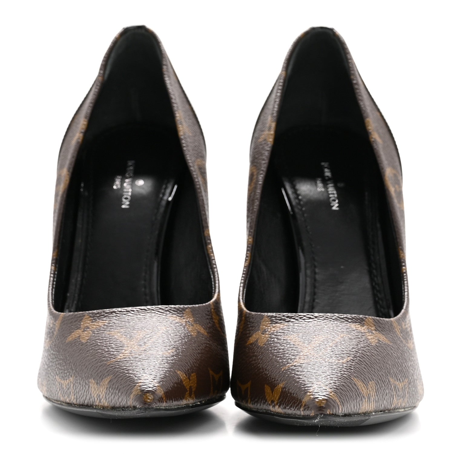 Louis Vuitton Monogram Cherie Pumps 37 Black 3 of 9