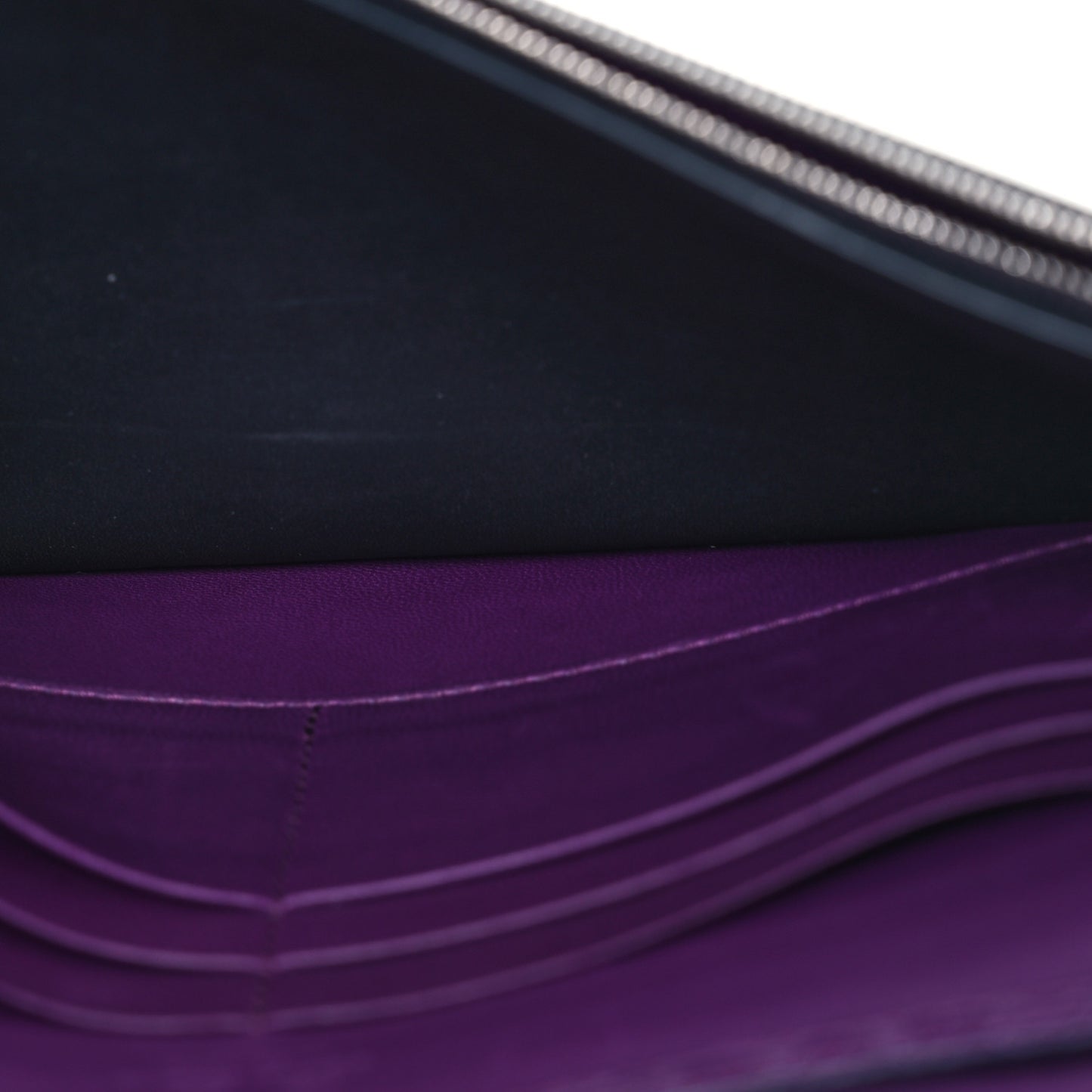 Lizard Crocodile Sesia Clutch Green Black Purple