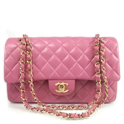 Chanel Lambskin Medium Double Flap Pink 1 of 8
