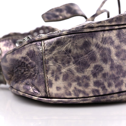 Balenciaga Metallic Agneau Arena Leopard Le Cagole Shoulder Bag XS Brown 8 of 9