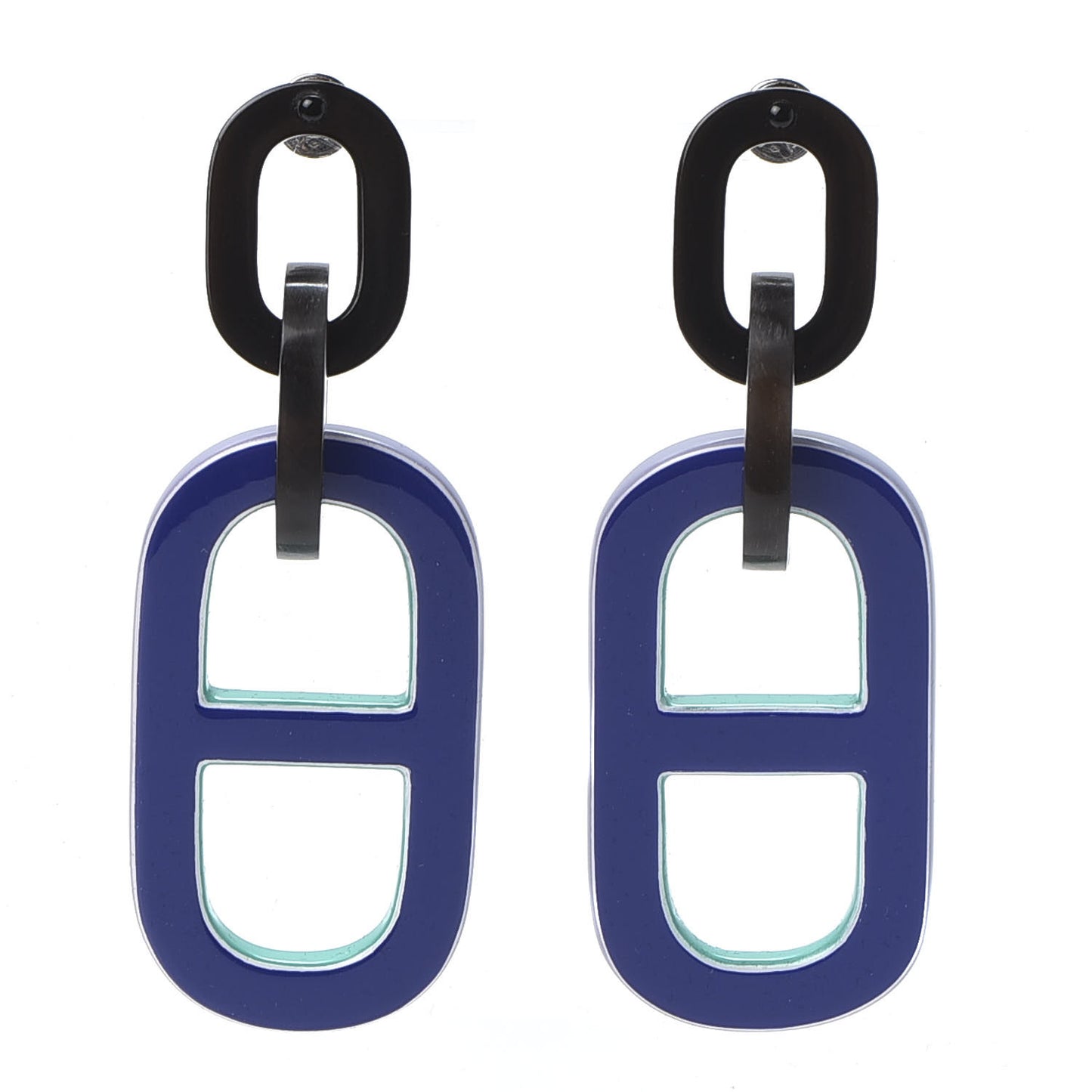 Buffalo Horn Chaine D'Ancre Earrings Multicolor