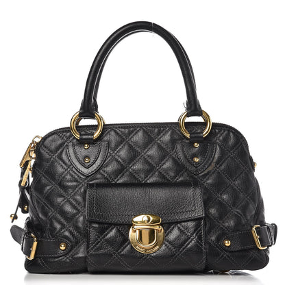 Marc Jacobs Calfskin Quilted Elise Satchel Black 1 of 17