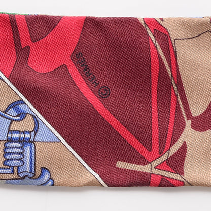 Hermes Silk Caleche Mors Et Bouteilles Twilly 5 of 6