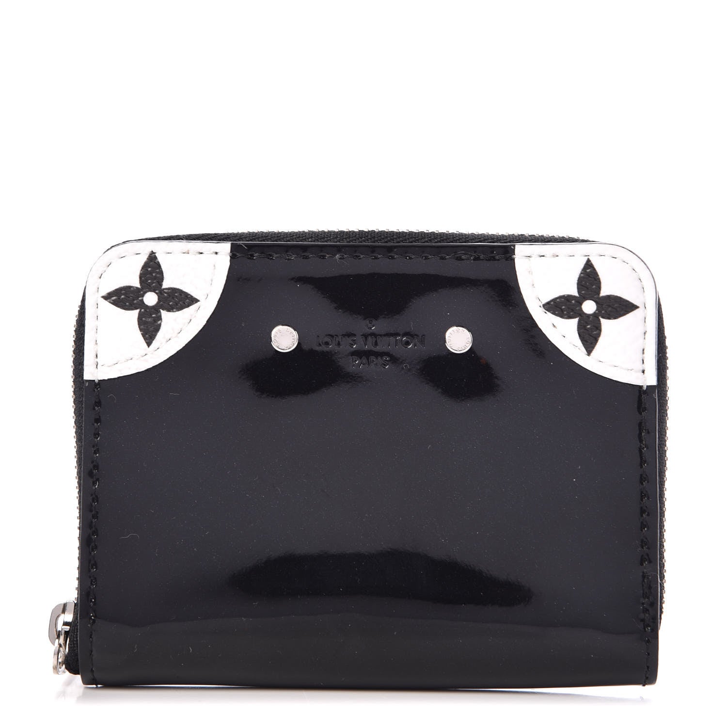 Louis Vuitton Patent Miroir Venice Zippy Coin Purse Black 1 of 7
