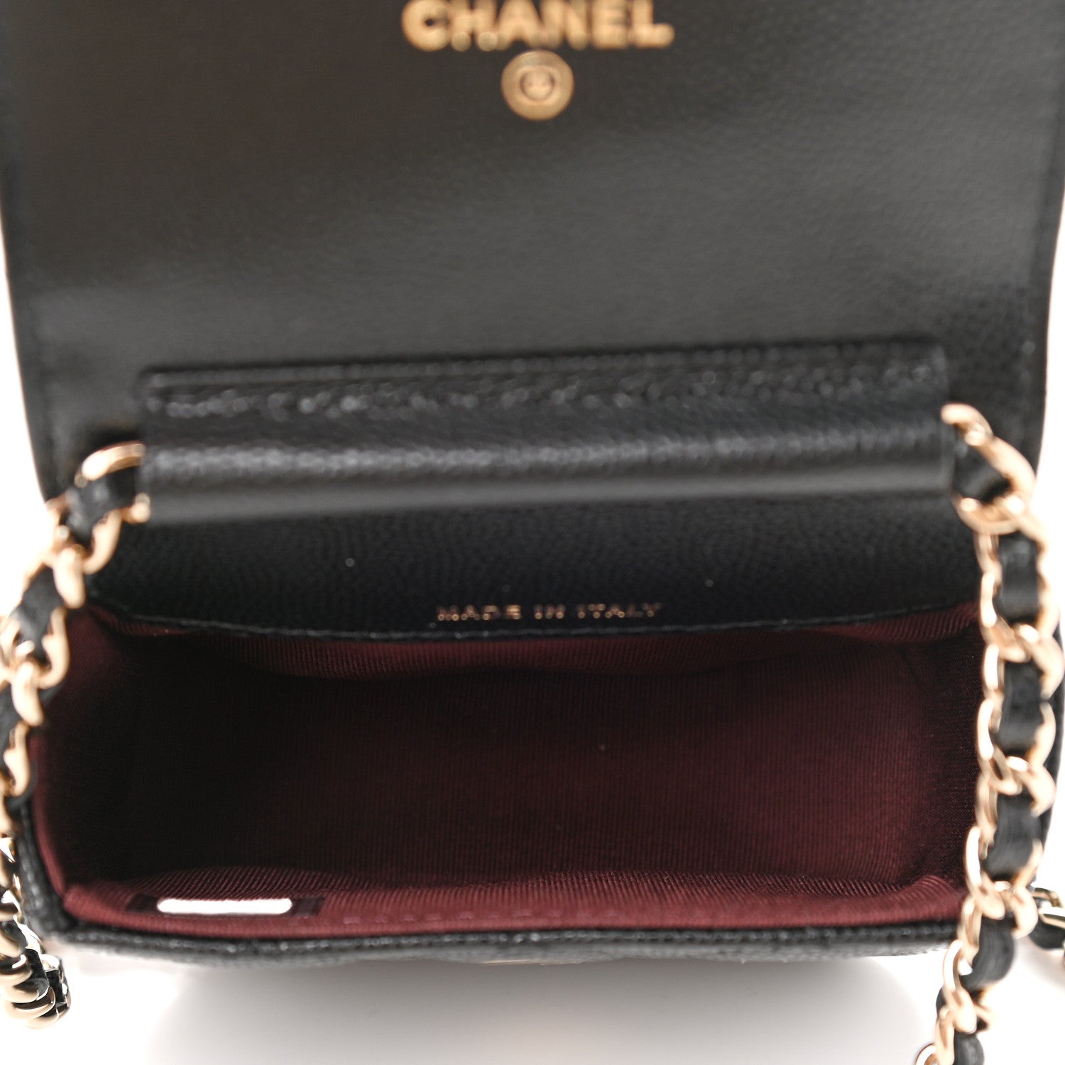 Chanel Caviar Quilted Mini Clutch With Chain Black 5 of 9