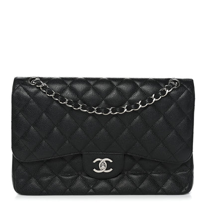 Chanel Caviar Quilted Jumbo Double Flap Black 1 of 13