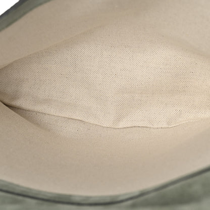 Gucci Micro GG Suede Large Chain Shoulder Bag Sage Green 6 of 12