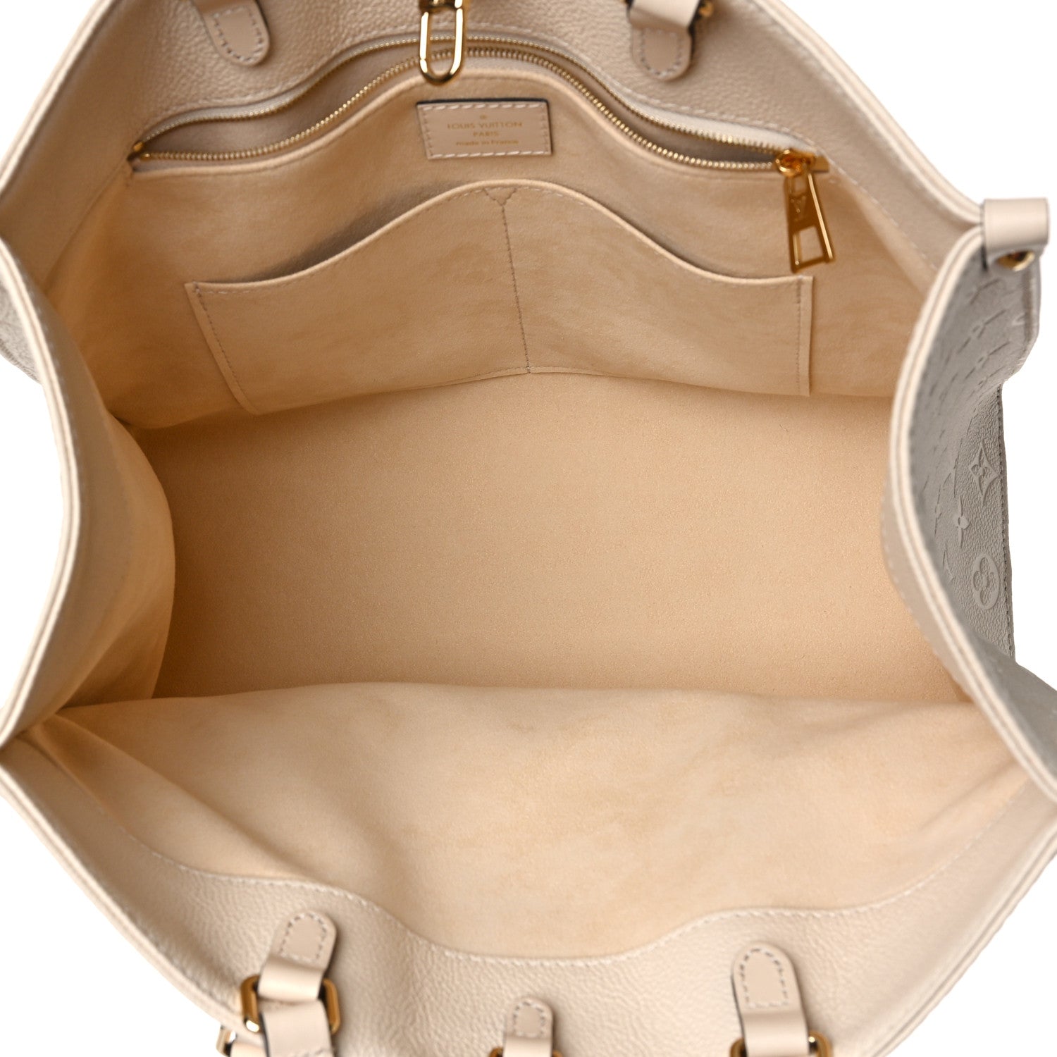 Louis Vuitton Empreinte Monogram Giant Onthego MM Creme 8 of 16