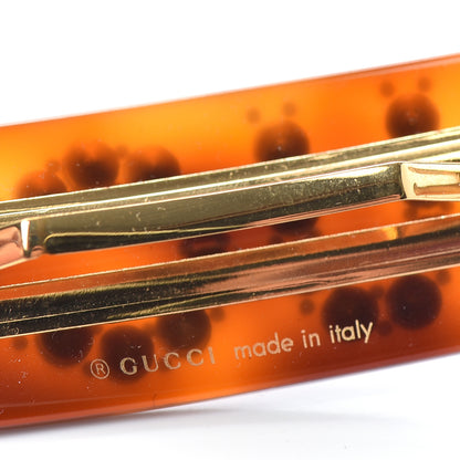 Gucci Resin Crystal Single Hair Barrette Tortoiseshell 3 of 3