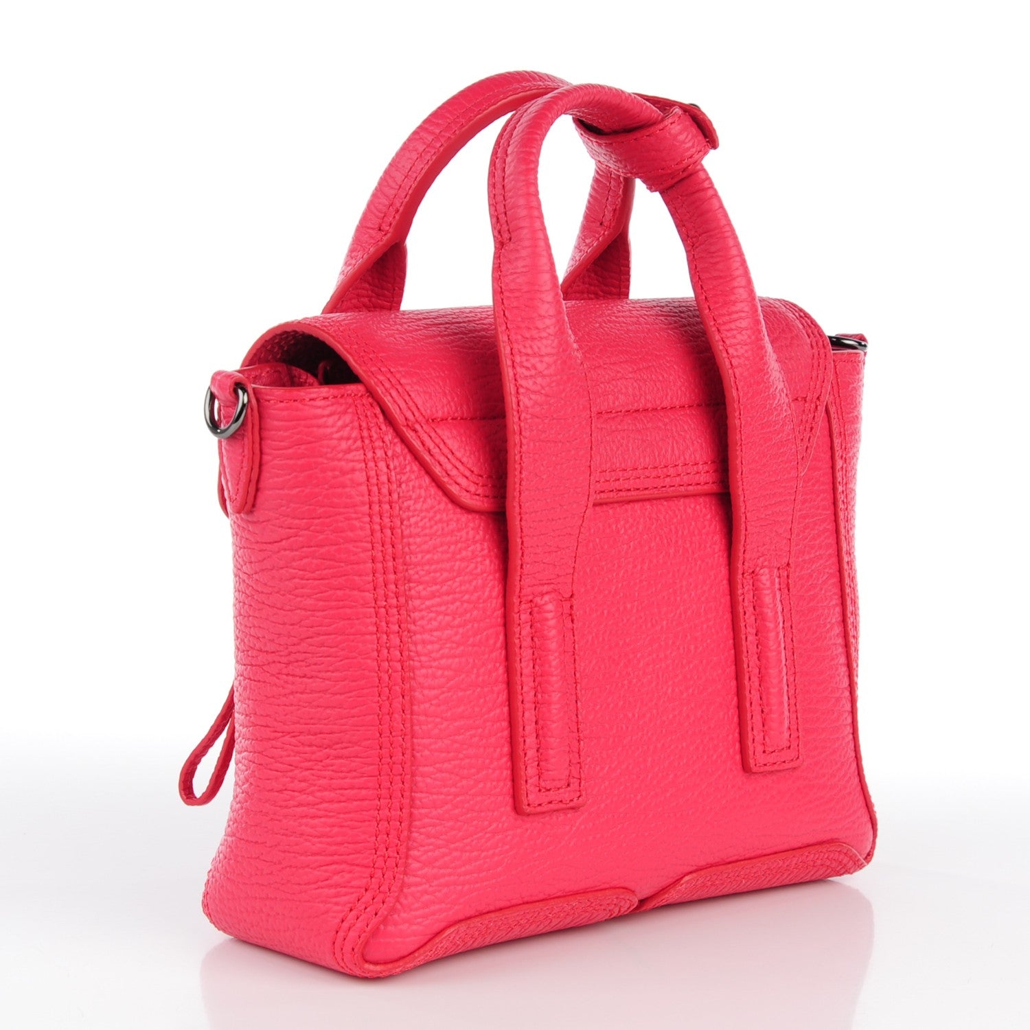 3.1 Phillip Lim 3.1 Textured Calfskin Mini Pashli Satchel Raspberry 3 of 8