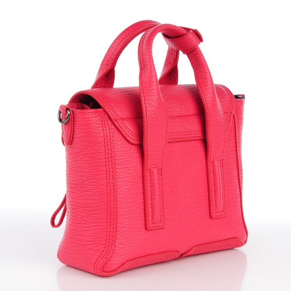 3.1 Phillip Lim 3.1 Textured Calfskin Mini Pashli Satchel Raspberry 3 of 8