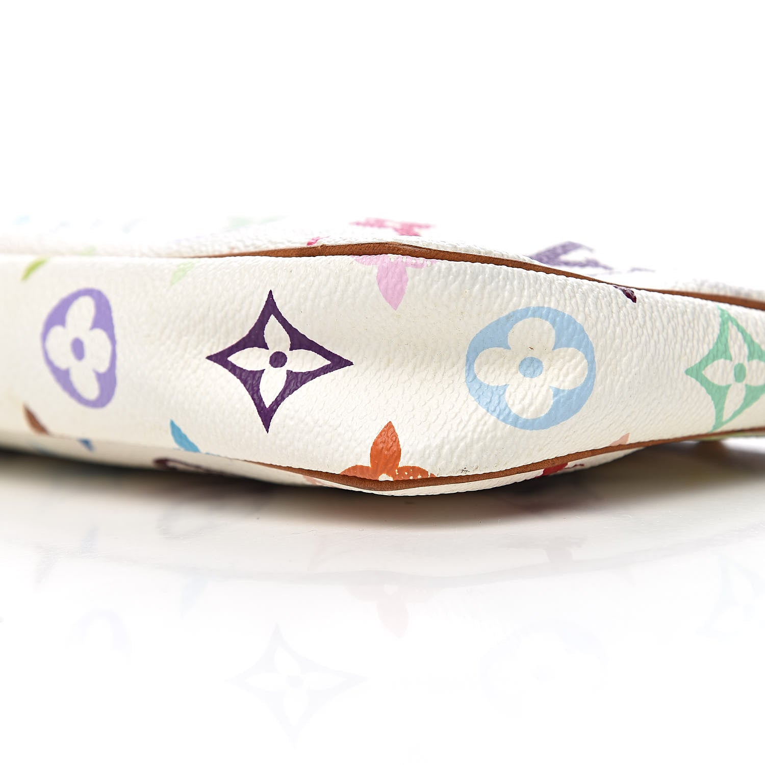 Louis Vuitton Monogram Multicolor Pochette Accessories White 9 of 10