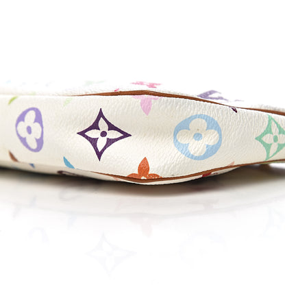 Louis Vuitton Monogram Multicolor Pochette Accessories White 9 of 10