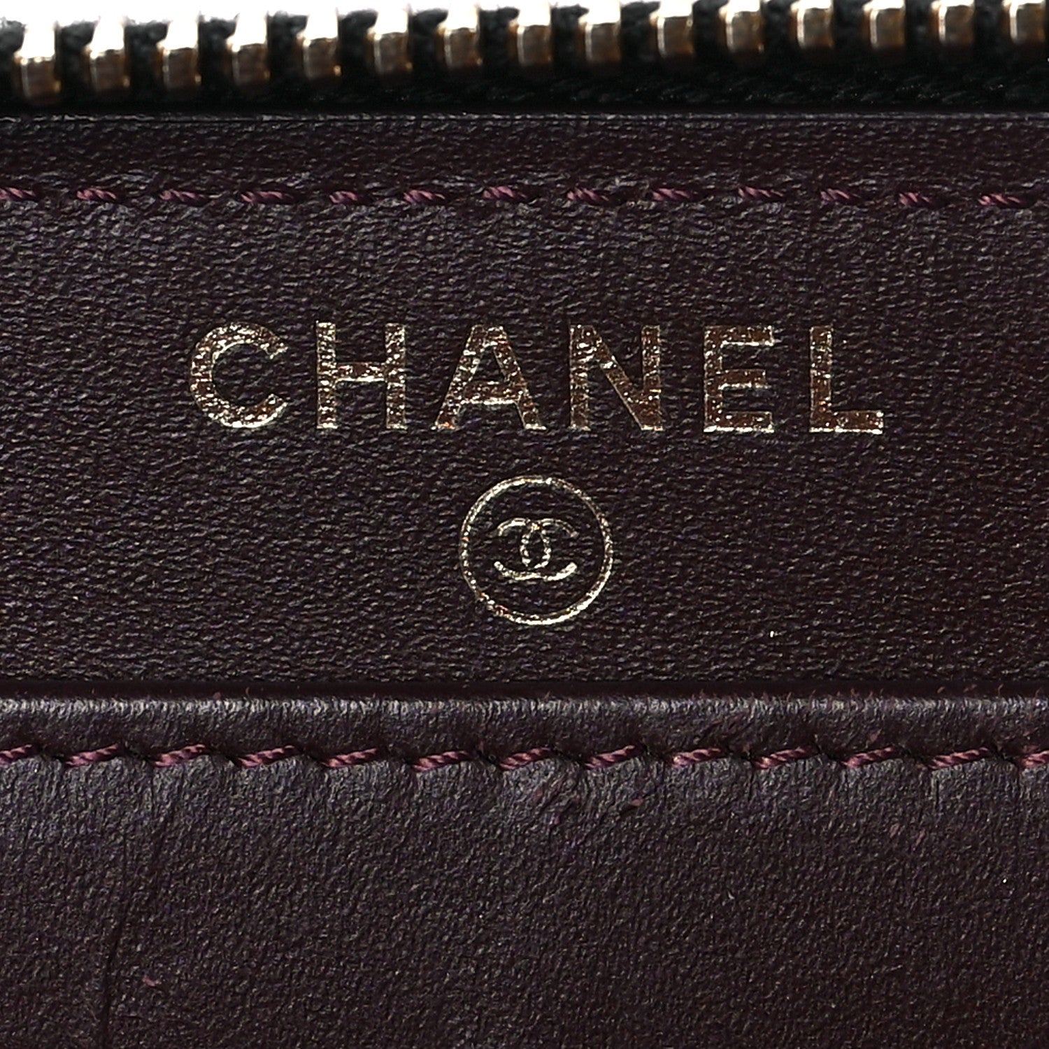 Chanel Caviar Quilted Large Gusset Zip Around Wallet Black 6 of 9