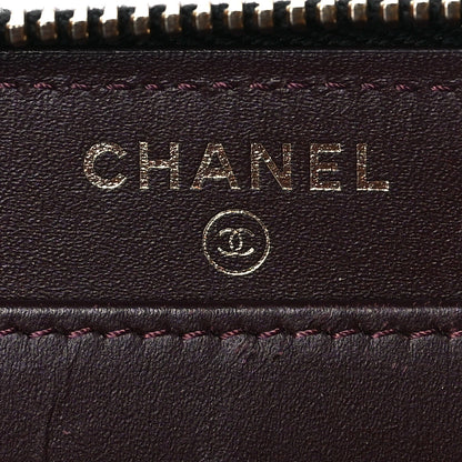 Chanel Caviar Quilted Large Gusset Zip Around Wallet Black 6 of 9