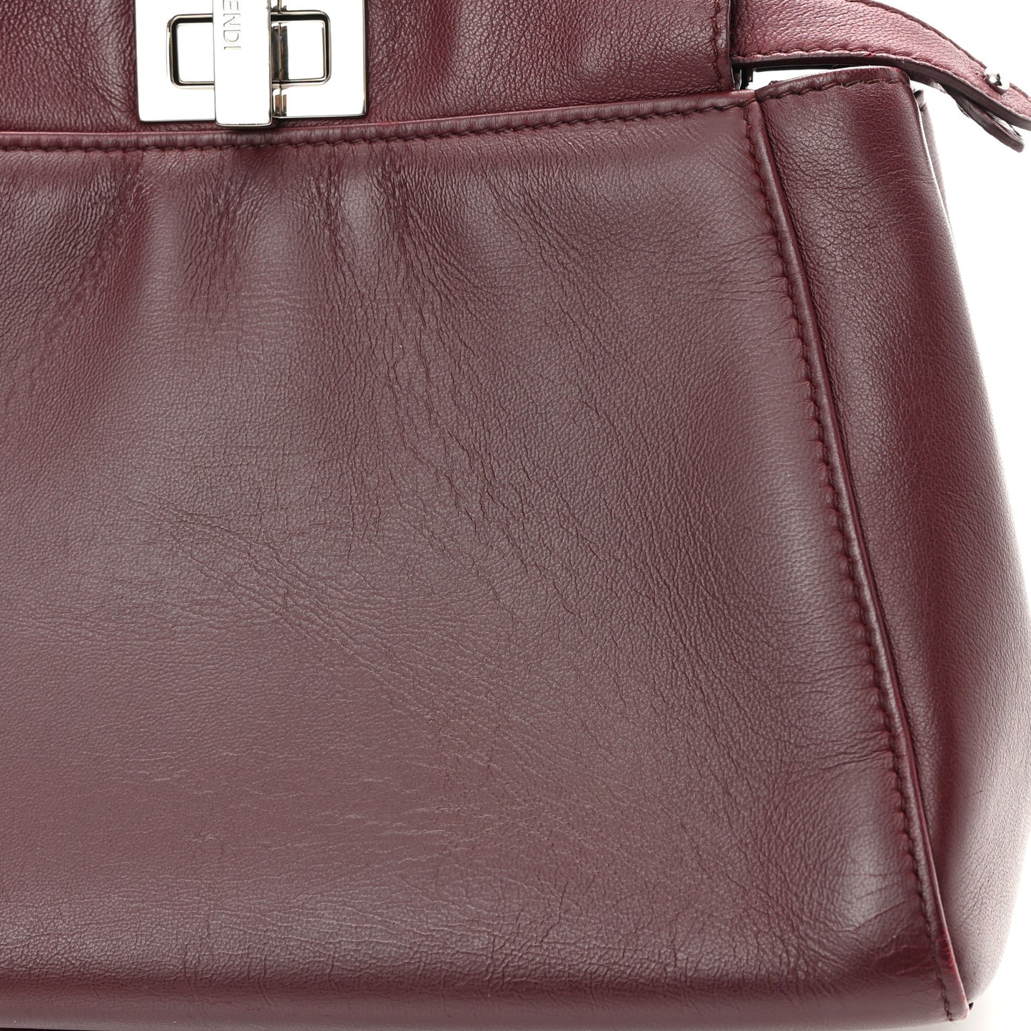 Nappa Mini Peekaboo Iconic Satchel Bordeaux