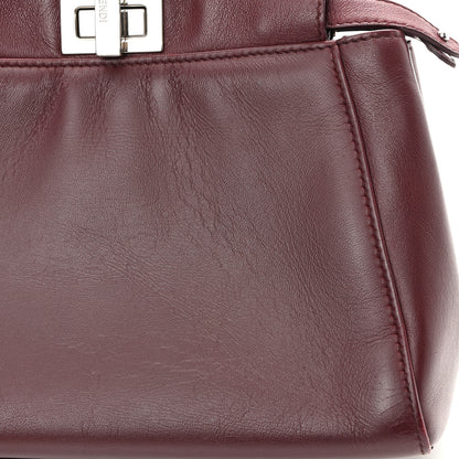 Fendi Nappa Mini Peekaboo Iconic Satchel Bordeaux 15 of 16