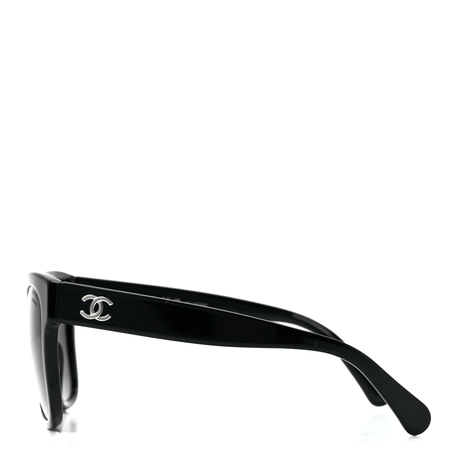 Chanel Acetate Polarized Square CC Sunglasses 5380 Black 3 of 8