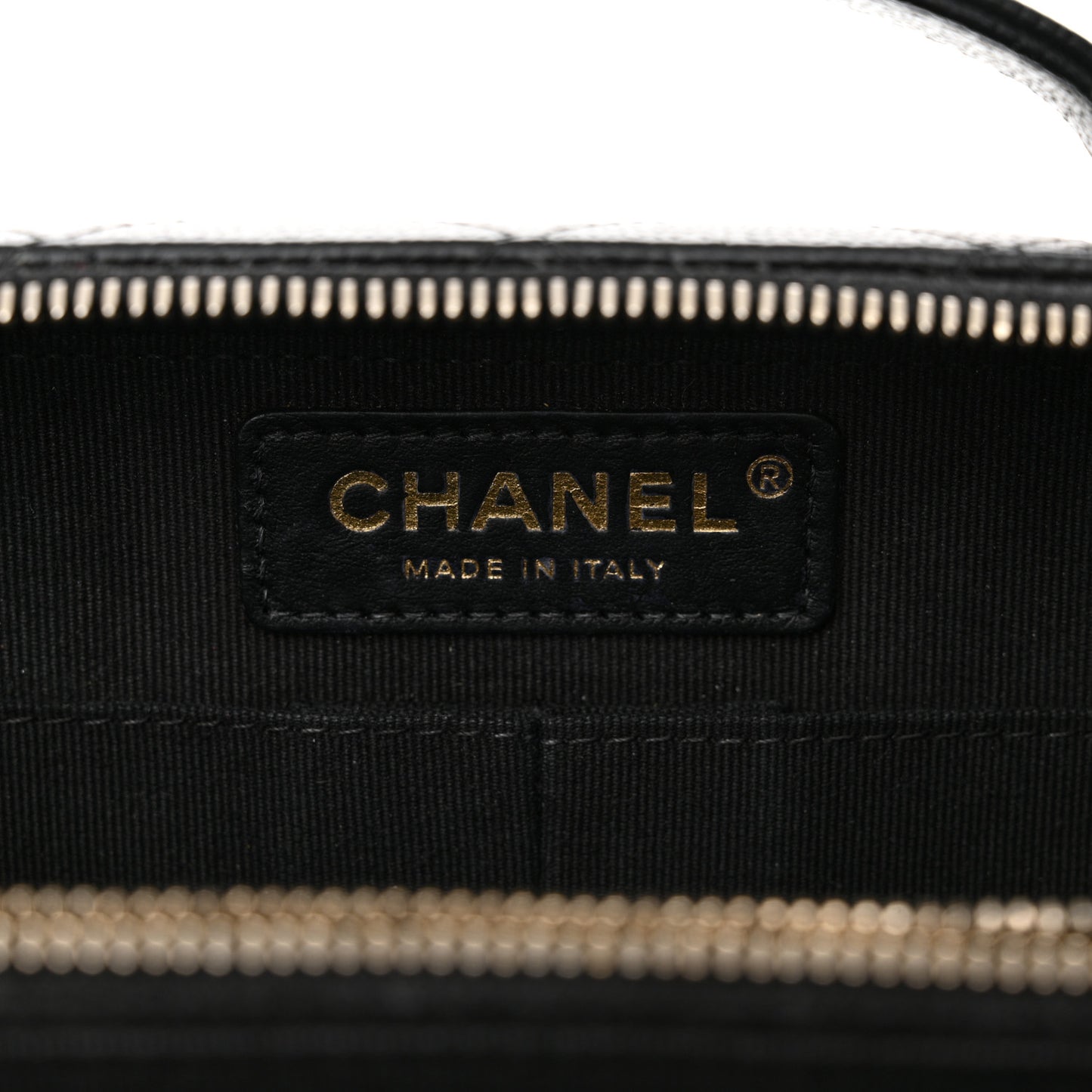 Caviar Quilted Vanity Case Black