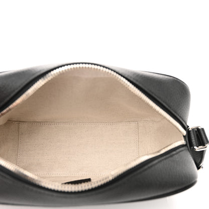 Gucci Piuma Calfskin Jumbo GG Embossed Medium Messenger Bag Black 5 of 10