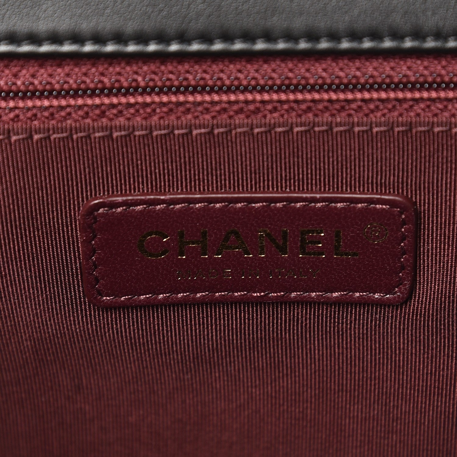Chanel Calfskin Quilted Large Gold Bar Top Handle Flap Black 6 of 8