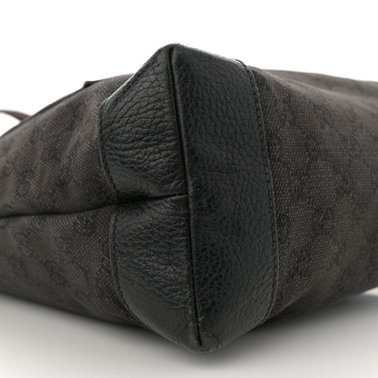 Gucci Nylon Calfskin Monogram Tall Tote Dark Brown 9 of 17