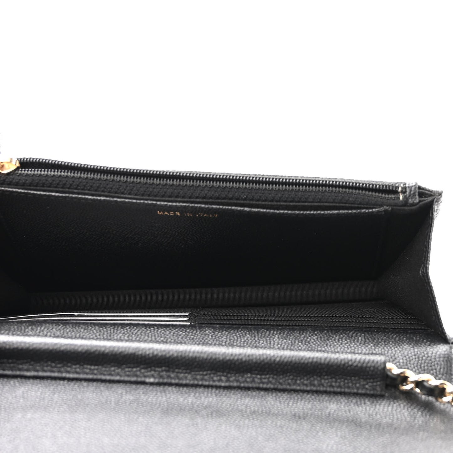 Caviar Quilted Vintage Mademoiselle Wallet On Chain WOC Black