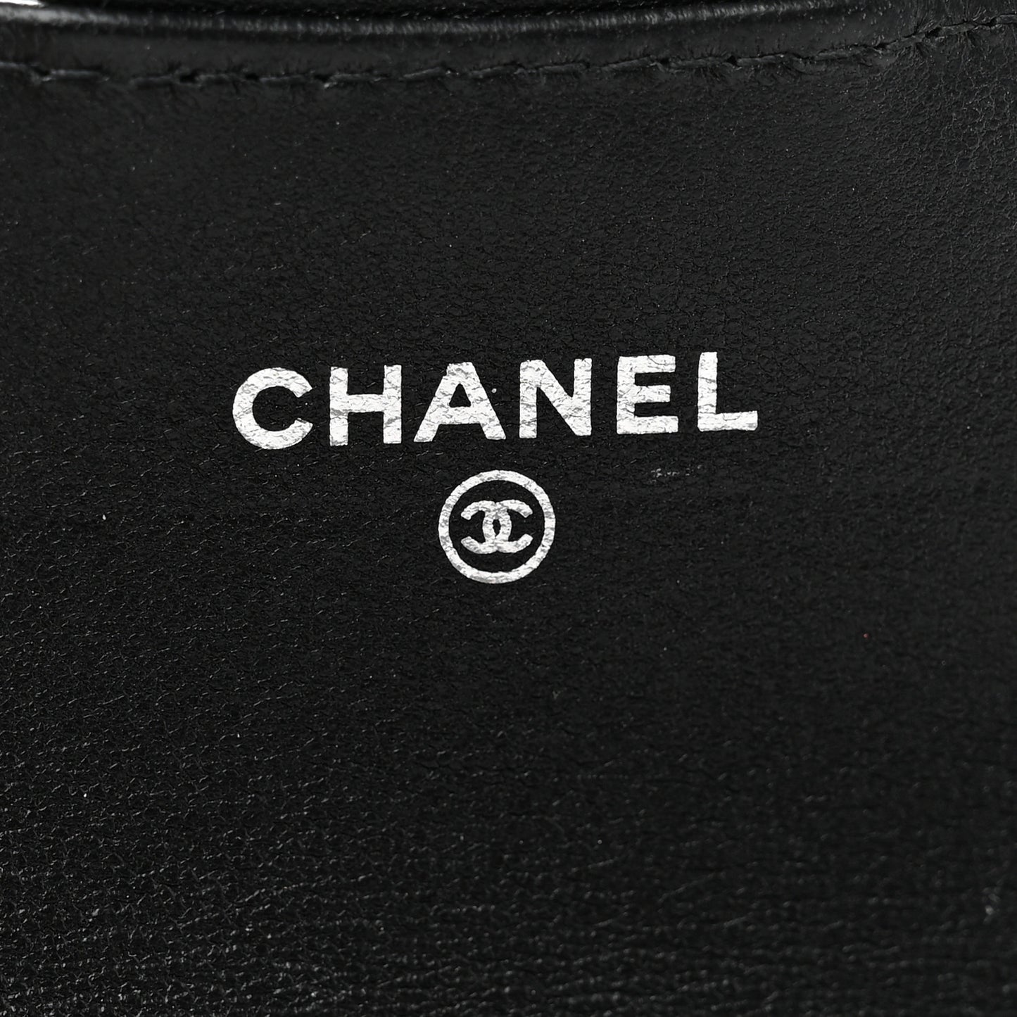 Lambskin Quilted Flap Card Holder Wallet Black