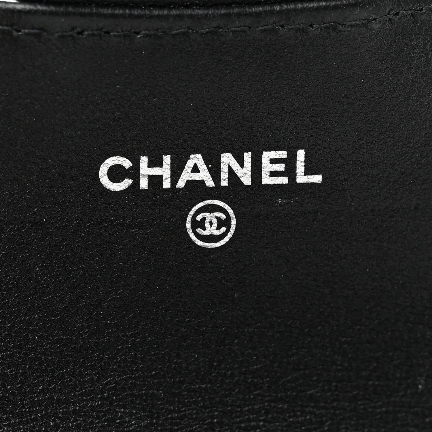 Chanel Lambskin Quilted Flap Card Holder Wallet Black 6 of 10