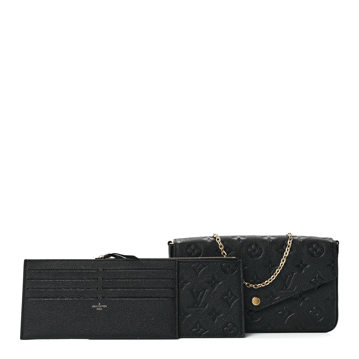 Empreinte Pochette Felicie Chain Wallet Black