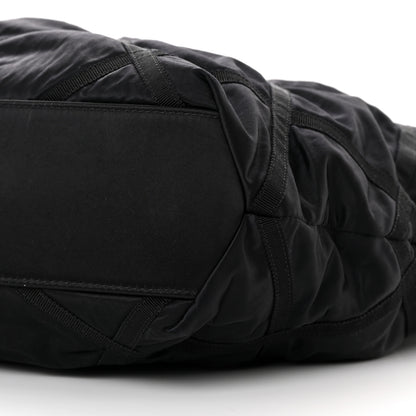 Chanel Nylon Grosgrain Quilted Lifestyle Shopping Tote Black 11 of 13