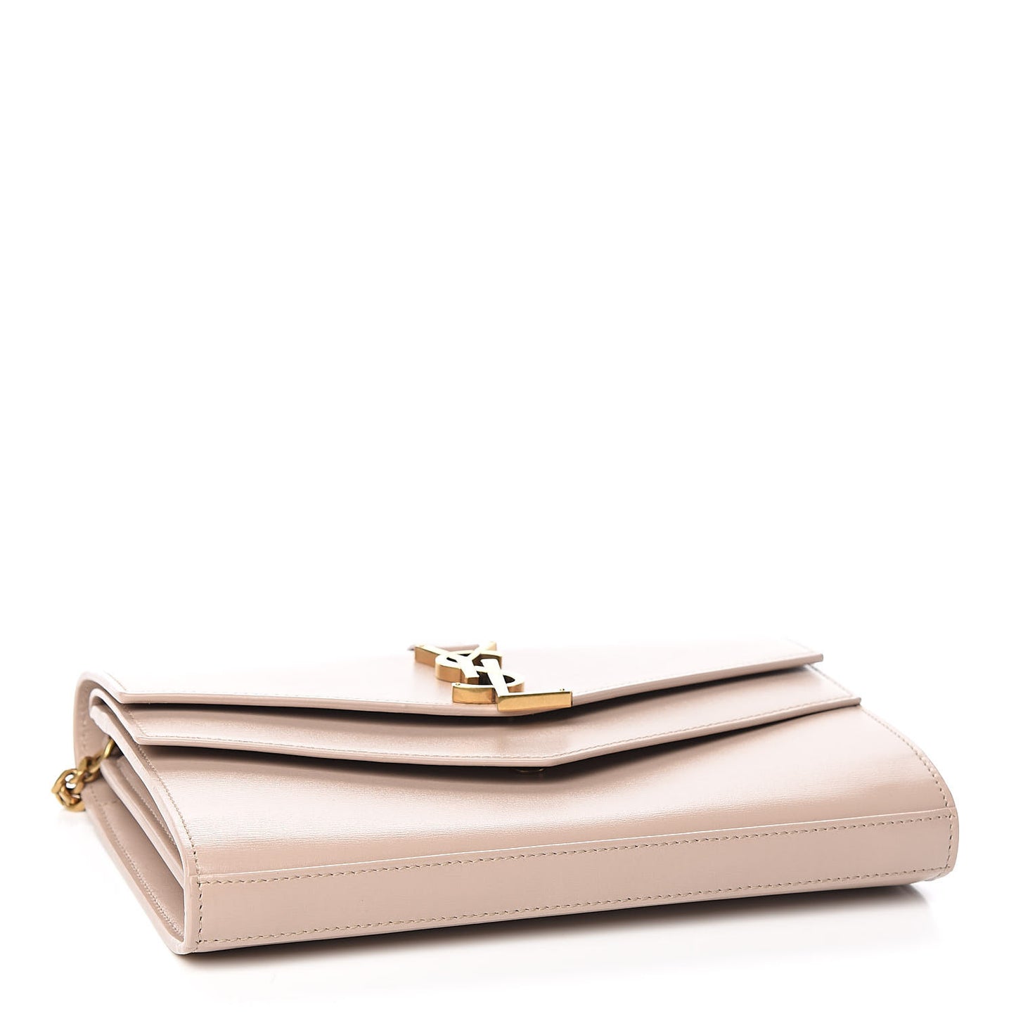 Smooth Calfskin Monogram Sulpice Chain Wallet Light Natural