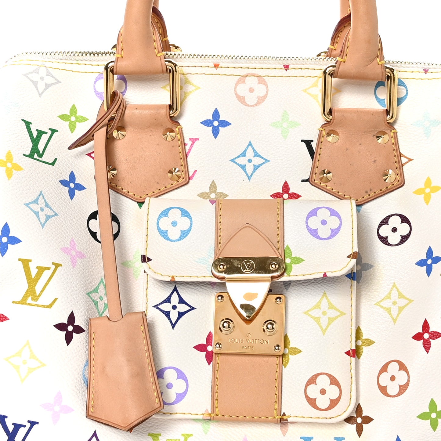 Monogram Multicolor Speedy 30 White