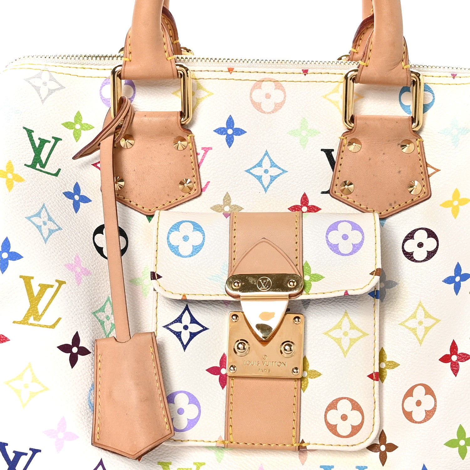 Louis Vuitton Monogram Multicolor Speedy 30 White 7 of 12