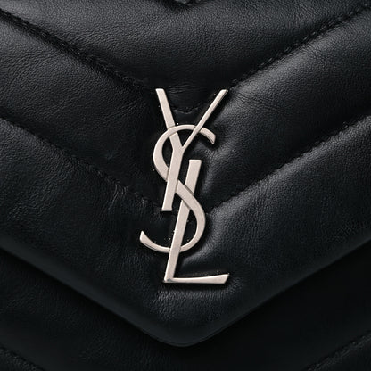 Saint Laurent Calfskin Y Quilted Monogram Toy Loulou Crossbody Bag Black 14 of 14